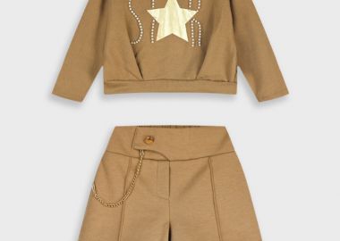 Σετ μπλούζα με σορτς - ΛΑΤΤΕ 15-125322-0 - energiers - 