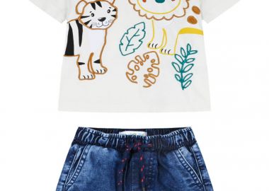 Σετ μπλούζα με σορτς - ΜΠΛΕ ΤΖΗΝ 11-226488-0 - energiers - 