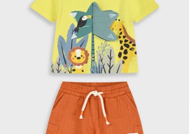 Σετ μπλούζα με σορτς - ΣΑΦΡΑΝ 11-226484-0 - energiers - 