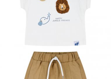 Σετ μπλούζα με σορτς - ΣΟΚΟΛΑΤΙ 11-226467-0 - energiers - 