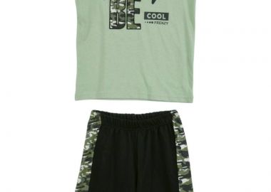 ΣΕΤ ΜΠΛΟΥΖΑ ΒΕΡΜΟΥΔΑ - Φυστικι μαυρο ΦΥΣΤΙΚΙ ΜΑΥΡΟ - Frenzy style - 