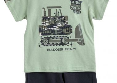 ΣΕΤ ΜΠΛΟΥΖΑ ΒΕΡΜΟΥΔΑ - Φυστικι μαυρο ΦΥΣΤΙΚΙ ΜΑΥΡΟ - Frenzy style - 