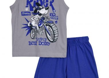 ΣΕΤ ΜΠΛΟΥΖΑ ΒΕΡΜΟΥΔΑ - ΓΚΡΙ ΡΟΥΑ ΓΚΡΙ ΡΟΥΑ - Frenzy style - 