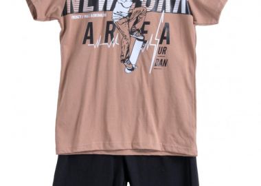 ΣΕΤ ΜΠΛΟΥΖΑ ΒΕΡΜΟΥΔΑ - Καμελ μαυρο ΚΑΜΕΛ ΜΑΥΡΟ - Frenzy style - 