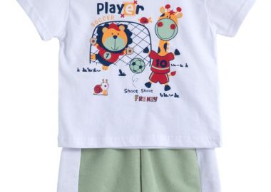 ΣΕΤ ΜΠΛΟΥΖΑ ΒΕΡΜΟΥΔΑ - Λευκο φυστικι ΛΕΥΚΟ ΦΥΣΤΙΚΙ - Frenzy style - 