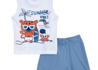 ΣΕΤ ΜΠΛΟΥΖΑ ΒΕΡΜΟΥΔΑ - Λευκο ραφ ΛΕΥΚΟ ΡΑΦ - Frenzy style - 