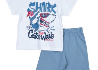 ΣΕΤ ΜΠΛΟΥΖΑ ΒΕΡΜΟΥΔΑ - Λευκο ραφ ΛΕΥΚΟ ΡΑΦ - Frenzy style - 