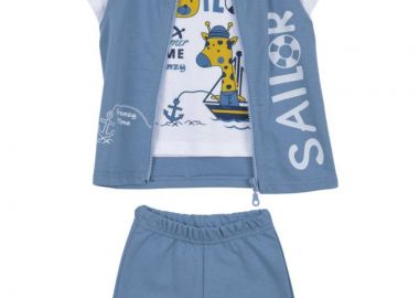 ΣΕΤ ΜΠΛΟΥΖΑ ΒΕΡΜΟΥΔΑ - Λευκο ραφ ΛΕΥΚΟ ΡΑΦ - Frenzy style - 