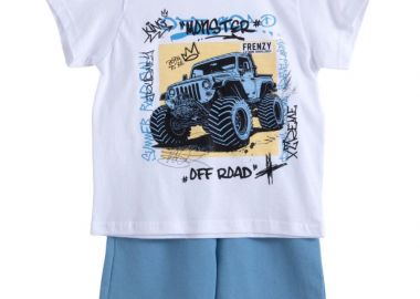 ΣΕΤ ΜΠΛΟΥΖΑ ΒΕΡΜΟΥΔΑ - Λευκο ραφ ΛΕΥΚΟ ΡΑΦ - Frenzy style - 