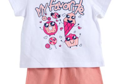 ΣΕΤ ΜΠΛΟΥΖΑ ΒΕΡΜΟΥΔΑ - Λευκο σομον ΛΕΥΚΟ ΣΟΜΟΝ - Frenzy style - 