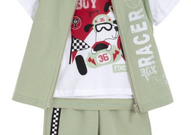 ΣΕΤ ΜΠΛΟΥΖΑ ΒΕΡΜΟΥΔΑ - ΛΕΥΚΟ ΦΥΣΤΙΚΙ ΛΕΥΚΟ ΦΥΣΤΙΚΙ - Frenzy style - 