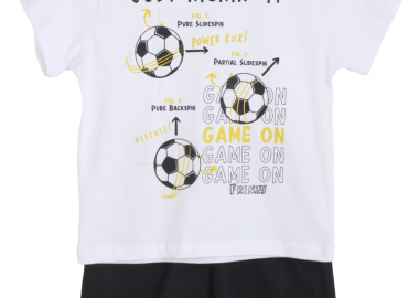 ΣΕΤ ΜΠΛΟΥΖΑ ΒΕΡΜΟΥΔΑ - ΛΕΥΚΟ ΜΑΥΡΟ ΛΕΥΚΟ ΜΑΥΡΟ - Frenzy style - 