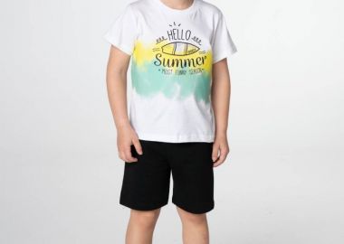 ΣΕΤ ΜΠΛΟΥΖΑ ΒΕΡΜΟΥΔΑ - ΛΕΥΚΟ ΜΑΥΡΟ ΛΕΥΚΟ ΜΑΥΡΟ - Frenzy style - 