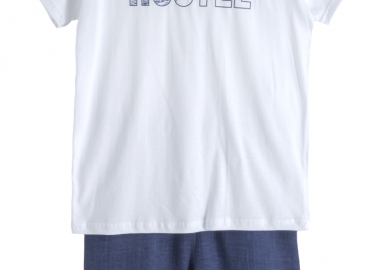 ΣΕΤ ΜΠΛΟΥΖΑ ΒΕΡΜΟΥΔΑ - ΛΕΥΚΟ ΜΠΛΕ ΛΕΥΚΟ ΜΠΛΕ - Frenzy style - 