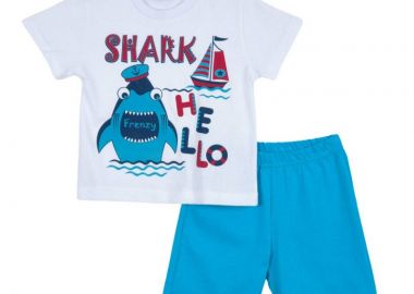 ΣΕΤ ΜΠΛΟΥΖΑ ΒΕΡΜΟΥΔΑ - ΛΕΥΚΟ ΤΥΡΚΟΥΑΖ ΛΕΥΚΟ ΤΥΡΚΟΥΑΖ - Frenzy style - 