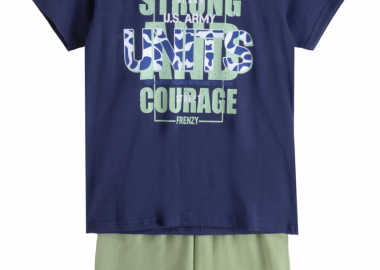 ΣΕΤ ΜΠΛΟΥΖΑ ΒΕΡΜΟΥΔΑ - ΜΑΡΕΝ ΦΥΣΤΙΚΙ ΜΑΡΕΝ ΦΥΣΤΙΚΙ - Frenzy style - 