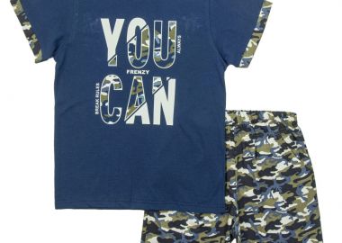 ΣΕΤ ΜΠΛΟΥΖΑ ΒΕΡΜΟΥΔΑ - ΜΑΡΕΝ ΜΑΡΕΝ - Frenzy style - 