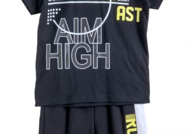 ΣΕΤ ΜΠΛΟΥΖΑ ΒΕΡΜΟΥΔΑ - Μαυρο μαυρο ΜΑΥΡΟ ΜΑΥΡΟ - Frenzy style - 