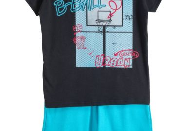 ΣΕΤ ΜΠΛΟΥΖΑ ΒΕΡΜΟΥΔΑ - ΜΑΥΡΟ ΤΥΡΚΟΥΑΖ ΜΑΥΡΟ ΤΥΡΚΟΥΑΖ - Frenzy style - 