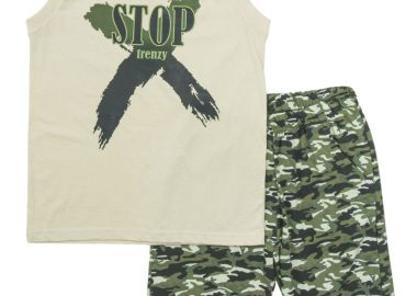 ΣΕΤ ΜΠΛΟΥΖΑ ΒΕΡΜΟΥΔΑ - Μπεζ χακι ΜΠΕΖ ΧΑΚΙ - Frenzy style - 