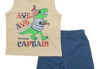 ΣΕΤ ΜΠΛΟΥΖΑ ΒΕΡΜΟΥΔΑ - Μπεζ μαρεν ΜΠΕΖ ΜΑΡΕΝ - Frenzy style - 