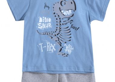 ΣΕΤ ΜΠΛΟΥΖΑ ΒΕΡΜΟΥΔΑ - Ραφ γκρι μελανζε ΡΑΦ ΓΚΡΙ ΜΕΛΑΝΖΕ - Frenzy style - 