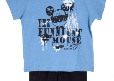 ΣΕΤ ΜΠΛΟΥΖΑ ΒΕΡΜΟΥΔΑ - ΡΑΦ ΜΑΥΡΟ ΡΑΦ ΜΑΥΡΟ - Frenzy style - 