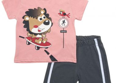 ΣΕΤ ΜΠΛΟΥΖΑ ΒΕΡΜΟΥΔΑ - Σομον μολυβι ΣΟΜΟΝ ΜΟΛΥΒΙ - Frenzy style - 