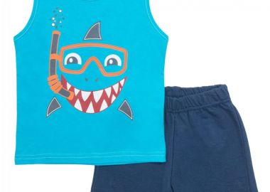 ΣΕΤ ΜΠΛΟΥΖΑ ΒΕΡΜΟΥΔΑ - Τυρκουαζ μολυβι ΤΥΡΚΟΥΑΖ ΜΟΛΥΒΙ - Frenzy style - 