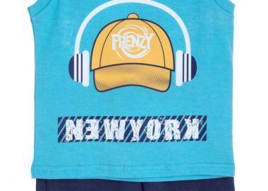 ΣΕΤ ΜΠΛΟΥΖΑ ΒΕΡΜΟΥΔΑ - ΤΥΡΚΟΥΑΖ ΜΑΥΡΟ ΤΥΡΚΟΥΑΖ ΜΑΥΡΟ - Frenzy style - 