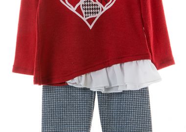 ΣΕΤ ΜΠΛΟΥΖΑ ΚΟΛΑΝ - ΚΟΚΚΙΝΟ ΜΑΥΡΟ ΚΟΚΚΙΝΟ ΜΑΥΡΟ - Babylon fashion - 