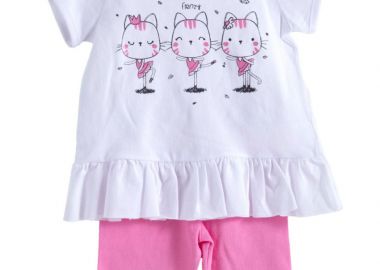 ΣΕΤ ΜΠΛΟΥΖΑ ΚΟΛΑΝ - ΛΕΥΚΟ ΓΡΑΝΙΤΑ ΛΕΥΚΟ ΓΡΑΝΙΤΑ - Frenzy style - 