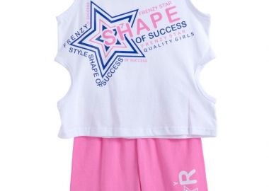 ΣΕΤ ΜΠΛΟΥΖΑ ΚΟΛΑΝ - ΛΕΥΚΟ ΓΡΑΝΙΤΑ ΛΕΥΚΟ ΓΡΑΝΙΤΑ - Frenzy style - 