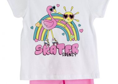 ΣΕΤ ΜΠΛΟΥΖΑ ΚΟΛΑΝ - ΛΕΥΚΟ ΓΡΑΝΙΤΑ ΛΕΥΚΟ ΓΡΑΝΙΤΑ - Frenzy style - 