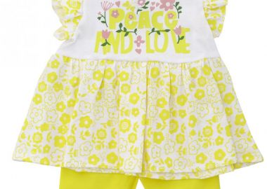 ΣΕΤ ΜΠΛΟΥΖΑ ΚΟΛΑΝ - ΛΕΥΚΟ ΚΙΤΡΙΝΟ ΛΕΥΚΟ ΚΙΤΡΙΝΟ - Frenzy style - 