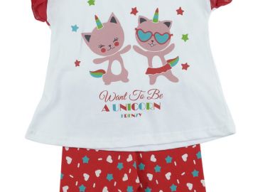 ΣΕΤ ΜΠΛΟΥΖΑ ΚΟΛΑΝ - ΛΕΥΚΟ ΚΟΚΚΙΝΟ ΛΕΥΚΟ ΚΟΚΚΙΝΟ - Frenzy style - 