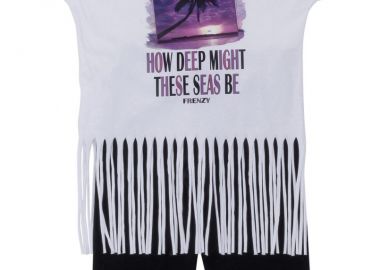 ΣΕΤ ΜΠΛΟΥΖΑ ΚΟΛΑΝ - ΛΕΥΚΟ ΜΑΥΡΟ ΛΕΥΚΟ ΜΑΥΡΟ - Frenzy style - 