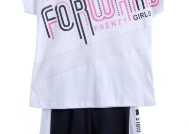 ΣΕΤ ΜΠΛΟΥΖΑ ΚΟΛΑΝ - ΛΕΥΚΟ ΜΑΥΡΟ ΛΕΥΚΟ ΜΑΥΡΟ - Frenzy style - 