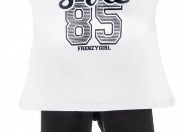 ΣΕΤ ΜΠΛΟΥΖΑ ΚΟΛΑΝ - ΛΕΥΚΟ ΜΑΥΡΟ ΛΕΥΚΟ ΜΑΥΡΟ - Frenzy style - 