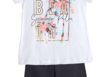 ΣΕΤ ΜΠΛΟΥΖΑ ΚΟΛΑΝ - ΛΕΥΚΟ ΜΑΥΡΟ ΛΕΥΚΟ ΜΑΥΡΟ - Frenzy style - 