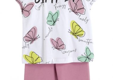 ΣΕΤ ΜΠΛΟΥΖΑ ΚΟΛΑΝ - ΛΕΥΚΟ ΡΟΖ DUSTY ΛΕΥΚΟ ΡΟΖ DUSTY - Frenzy style - 