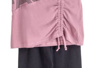 ΣΕΤ ΜΠΛΟΥΖΑ ΚΟΛΑΝ - ΡΟΖ DUSTY ΜΑΥΡΟ ΡΟΖ DUSTY ΜΑΥΡΟ - Frenzy style - 