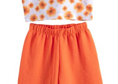 ΣΕΤ ΜΠΛΟΥΖΑ ΠΑΝΤΕΛΟΝΑ - ΛΕΥΚΟ ΠΟΡΤΟΚΑΛΙ ΛΕΥΚΟ ΠΟΡΤΟΚΑΛΙ - Babylon fashion - 