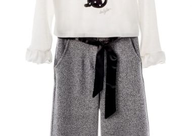 ΣΕΤ ΜΠΛΟΥΖΑ ΠΑΝΤΕΛΟΝΙ - ΕΚΡΟΥ ΓΚΡΙ ΕΚΡΟΥ ΓΚΡΙ - Babylon fashion - 