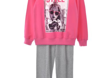 ΣΕΤ ΜΠΛΟΥΖΑ ΠΑΝΤΕΛΟΝΙ - Φουξ γκρι ΦΟΥΞ ΓΚΡΙ - Frenzy style - 