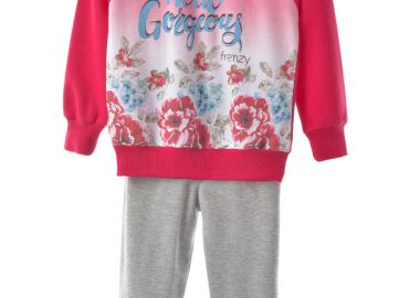 ΣΕΤ ΜΠΛΟΥΖΑ ΠΑΝΤΕΛΟΝΙ - ΚΟΚΚΙΝΟ ΓΚΡΙ ΚΟΚΚΙΝΟ ΓΚΡΙ - Frenzy style - 