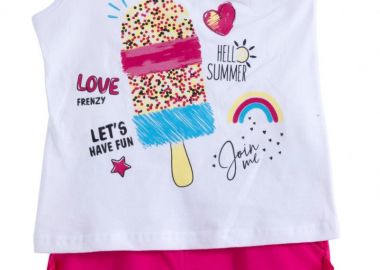 ΣΕΤ ΜΠΛΟΥΖΑ ΣΟΡΤΣ - ΛΕΥΚΟ ΦΟΥΞ ΛΕΥΚΟ ΦΟΥΞ - Frenzy style - 