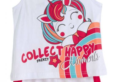 ΣΕΤ ΜΠΛΟΥΖΑ ΣΟΡΤΣ - ΛΕΥΚΟ ΚΟΚΚΙΝΟ ΛΕΥΚΟ ΚΟΚΚΙΝΟ - Frenzy style - 