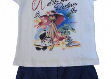 ΣΕΤ ΜΠΛΟΥΖΑ ΣΟΡΤΣ - ΛΕΥΚΟ ΜΑΡΕΝ ΛΕΥΚΟ ΜΑΡΕΝ - Babylon fashion - 