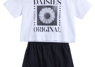 ΣΕΤ ΜΠΛΟΥΖΑ ΣΟΡΤΣ - ΛΕΥΚΟ ΜΑΥΡΟ ΛΕΥΚΟ ΜΑΥΡΟ - Frenzy style - 